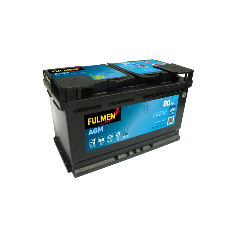 Bateria Fulmen FK800 12V 80Ah AGM