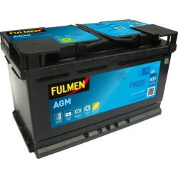 Fulmen FK820 battery 12V 82Ah AGM
