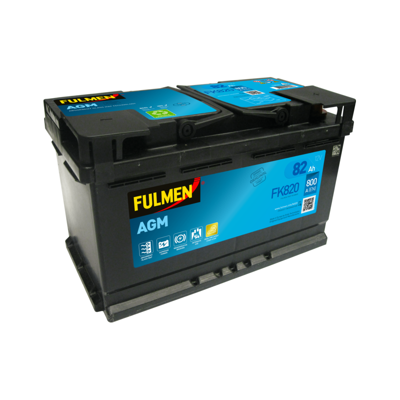 Fulmen FK820 battery 12V 82Ah AGM
