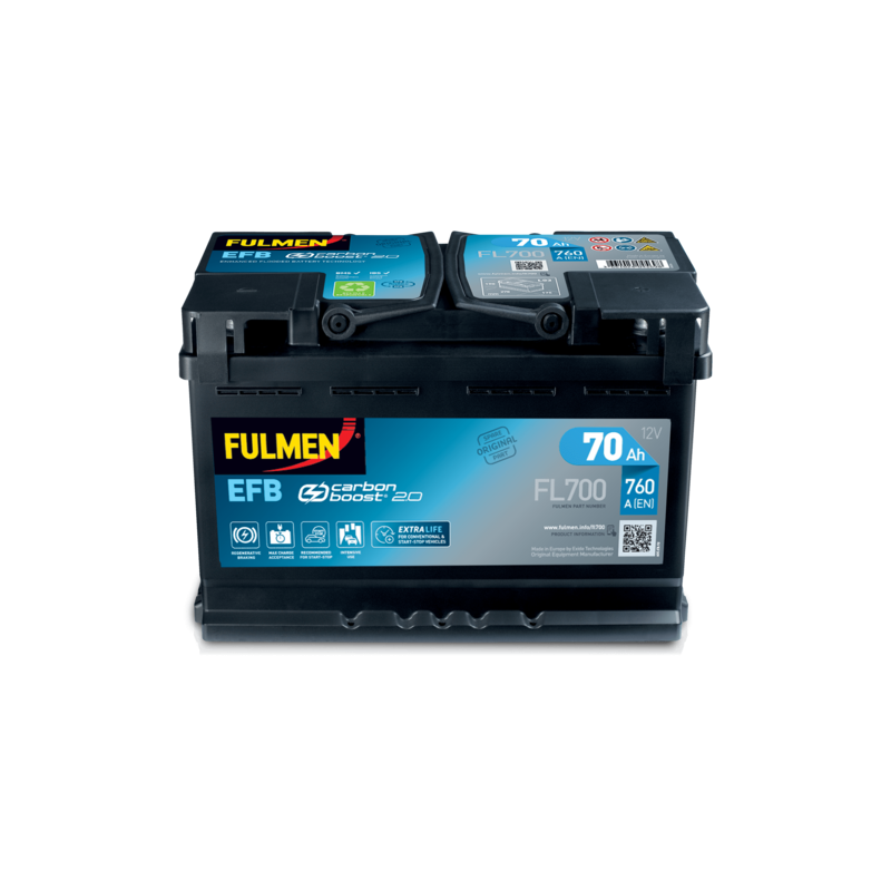 Batterie Fulmen FL700 12V 70Ah EFB