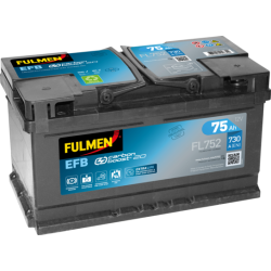 Fulmen FL752 battery 12V 75Ah EFB