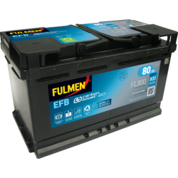 Fulmen FL800 battery 12V 80Ah EFB