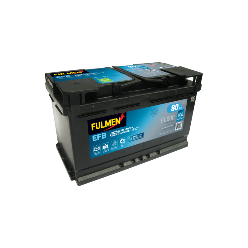 Bateria Fulmen FL800 12V 80Ah EFB